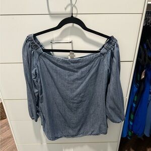 Chico's Sky Blue Denim Trousers